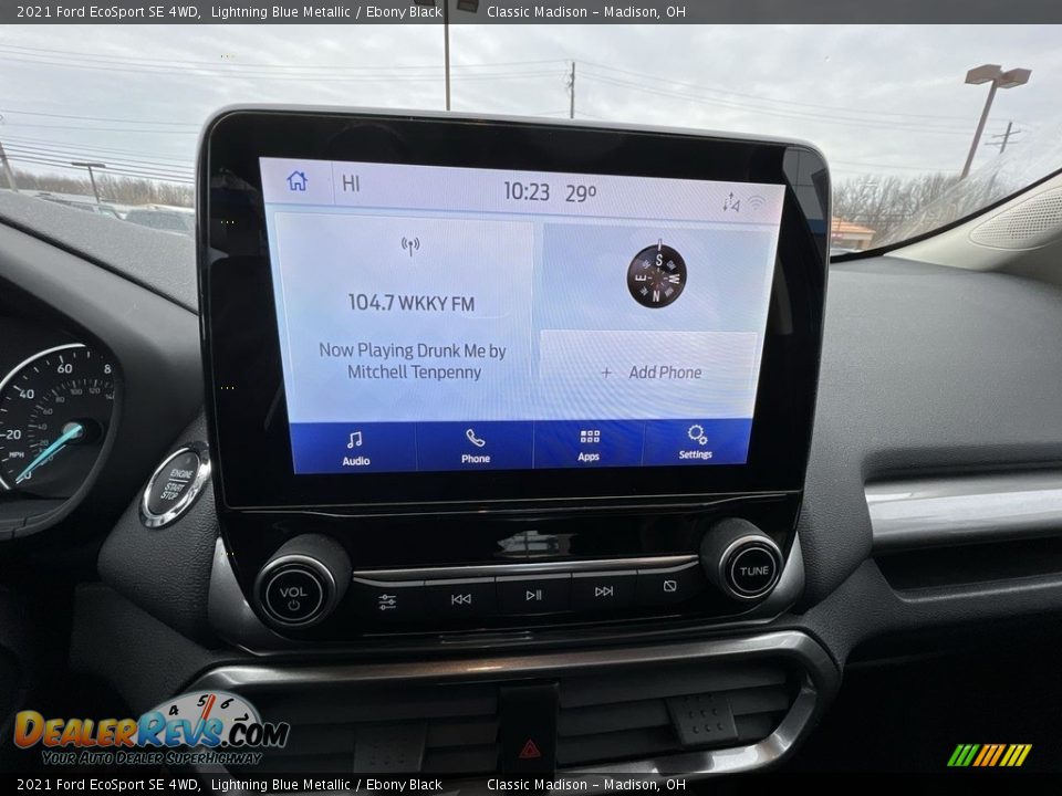 2021 Ford EcoSport SE 4WD Lightning Blue Metallic / Ebony Black Photo #8
