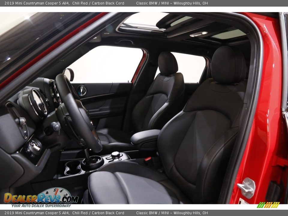 2019 Mini Countryman Cooper S All4 Chili Red / Carbon Black Cord Photo #5