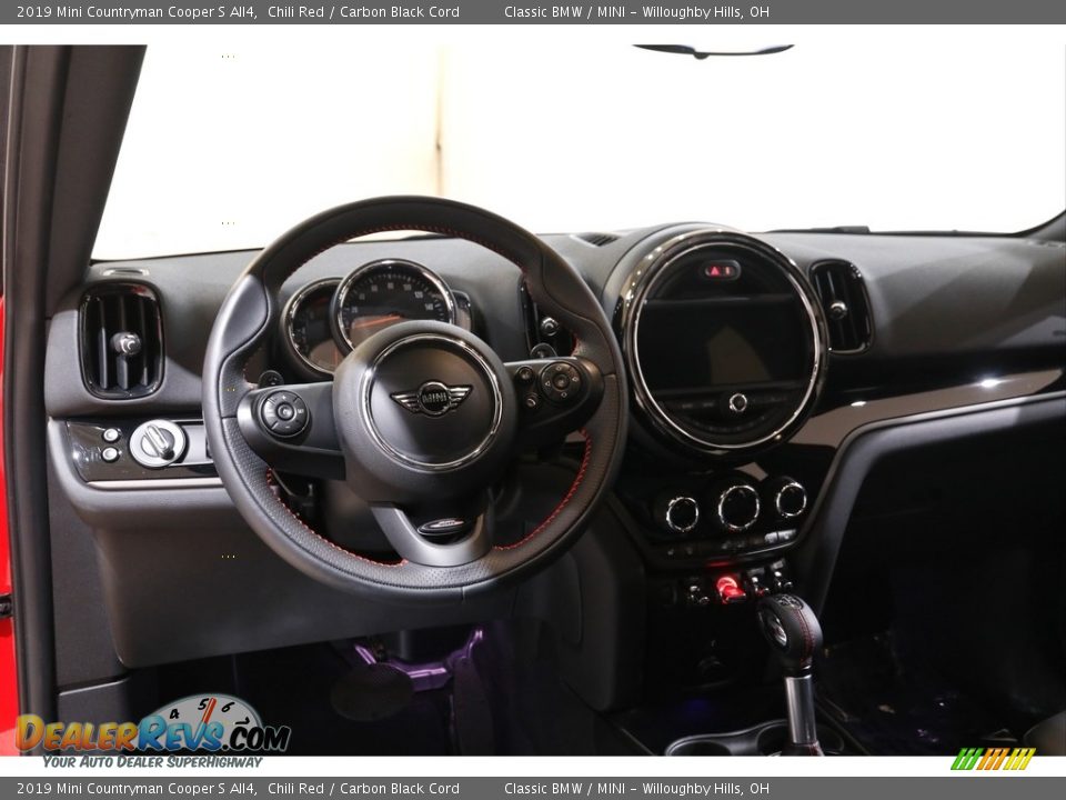 2019 Mini Countryman Cooper S All4 Chili Red / Carbon Black Cord Photo #6