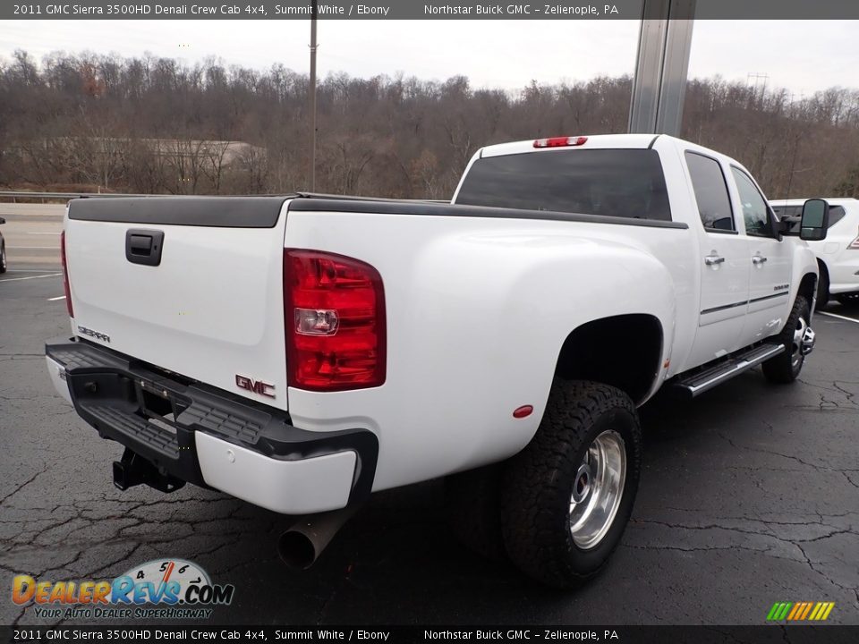 2011 GMC Sierra 3500HD Denali Crew Cab 4x4 Summit White / Ebony Photo #9