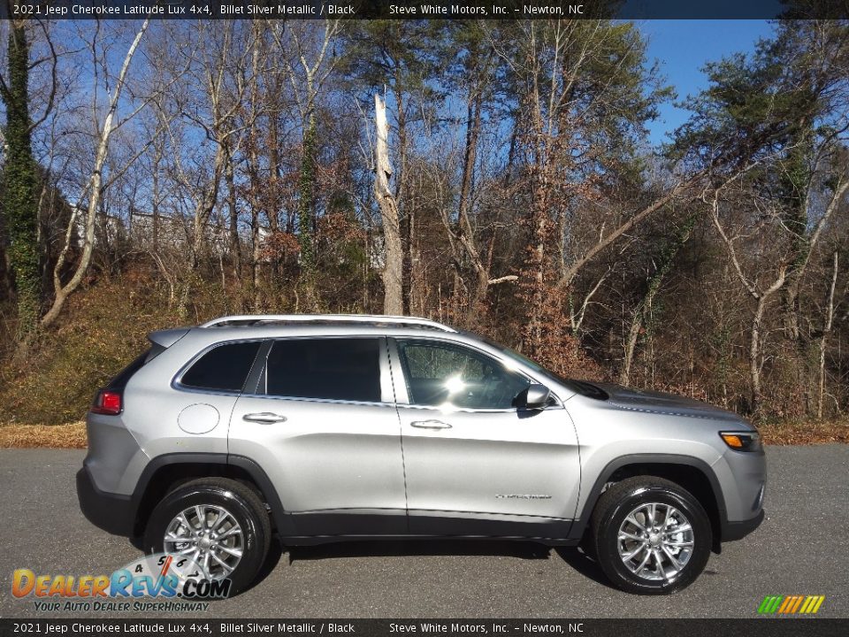 2021 Jeep Cherokee Latitude Lux 4x4 Billet Silver Metallic / Black Photo #5