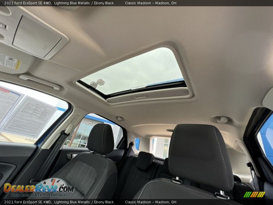2021 Ford EcoSport SE 4WD Lightning Blue Metallic / Ebony Black Photo #12