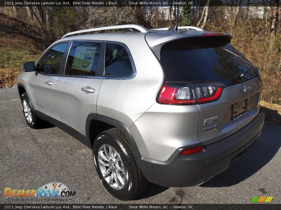 2021 Jeep Cherokee Latitude Lux 4x4 Billet Silver Metallic / Black Photo #8