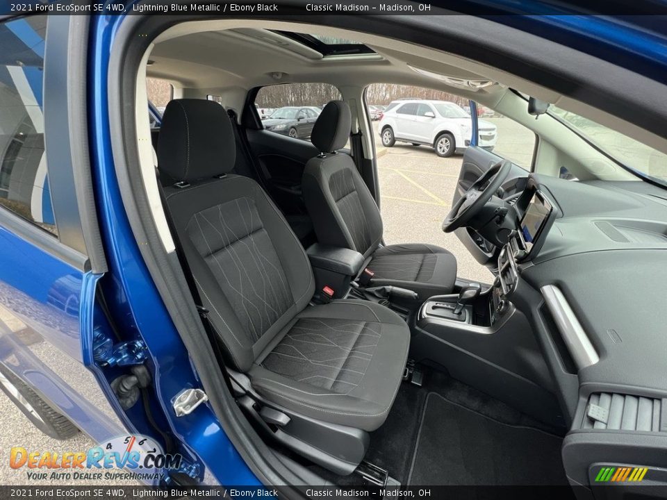 2021 Ford EcoSport SE 4WD Lightning Blue Metallic / Ebony Black Photo #15