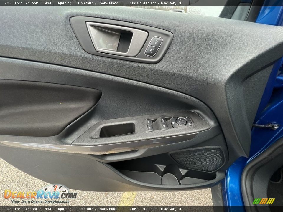 2021 Ford EcoSport SE 4WD Lightning Blue Metallic / Ebony Black Photo #18