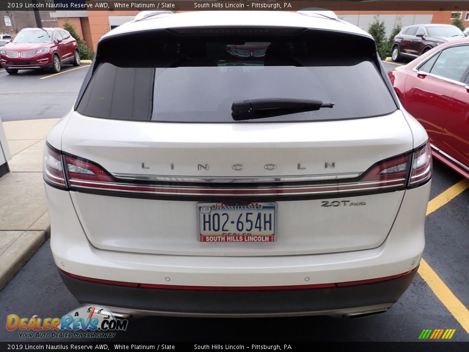 2019 Lincoln Nautilus Reserve AWD White Platinum / Slate Photo #3