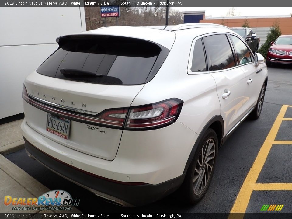 2019 Lincoln Nautilus Reserve AWD White Platinum / Slate Photo #4