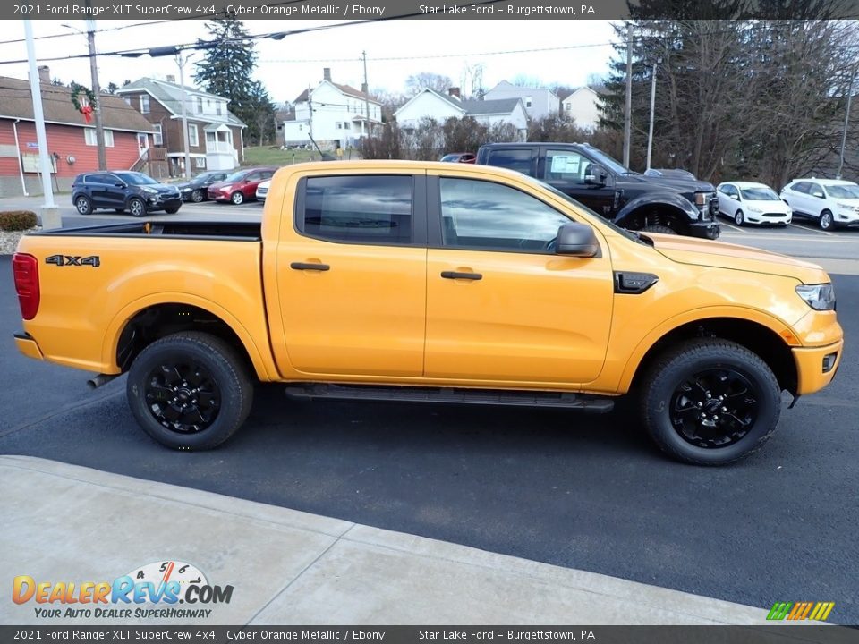 Cyber Orange Metallic 2021 Ford Ranger XLT SuperCrew 4x4 Photo #6