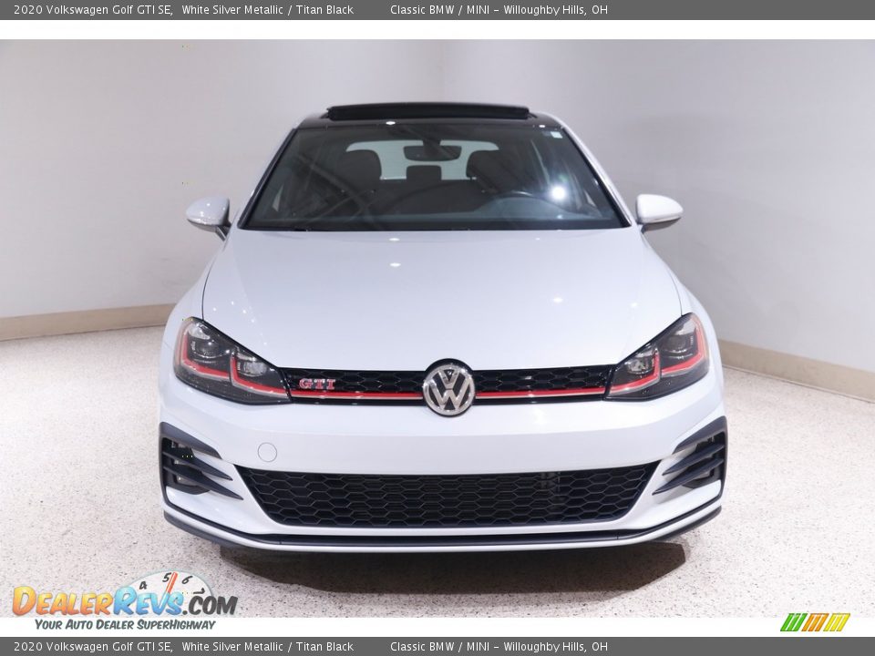 2020 Volkswagen Golf GTI SE White Silver Metallic / Titan Black Photo #2