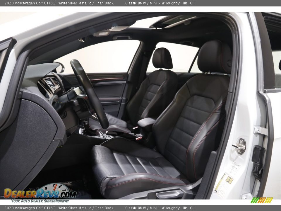 2020 Volkswagen Golf GTI SE White Silver Metallic / Titan Black Photo #5