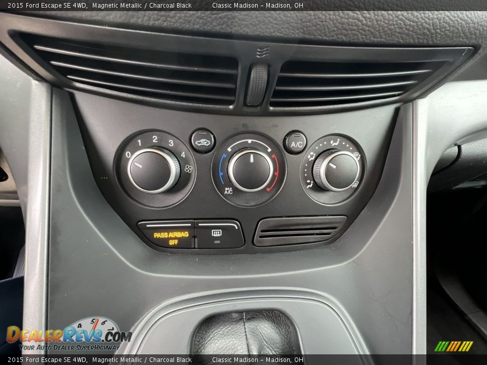 2015 Ford Escape SE 4WD Magnetic Metallic / Charcoal Black Photo #11