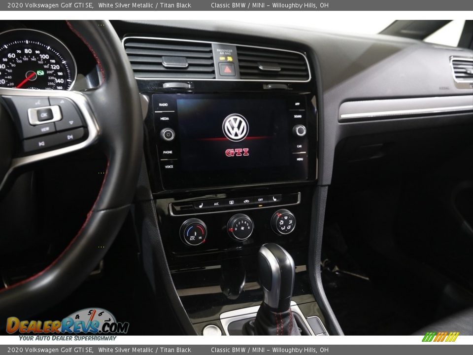 2020 Volkswagen Golf GTI SE White Silver Metallic / Titan Black Photo #9