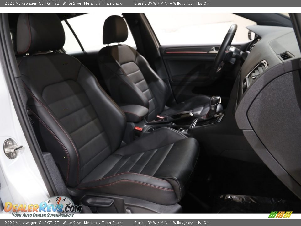 2020 Volkswagen Golf GTI SE White Silver Metallic / Titan Black Photo #13