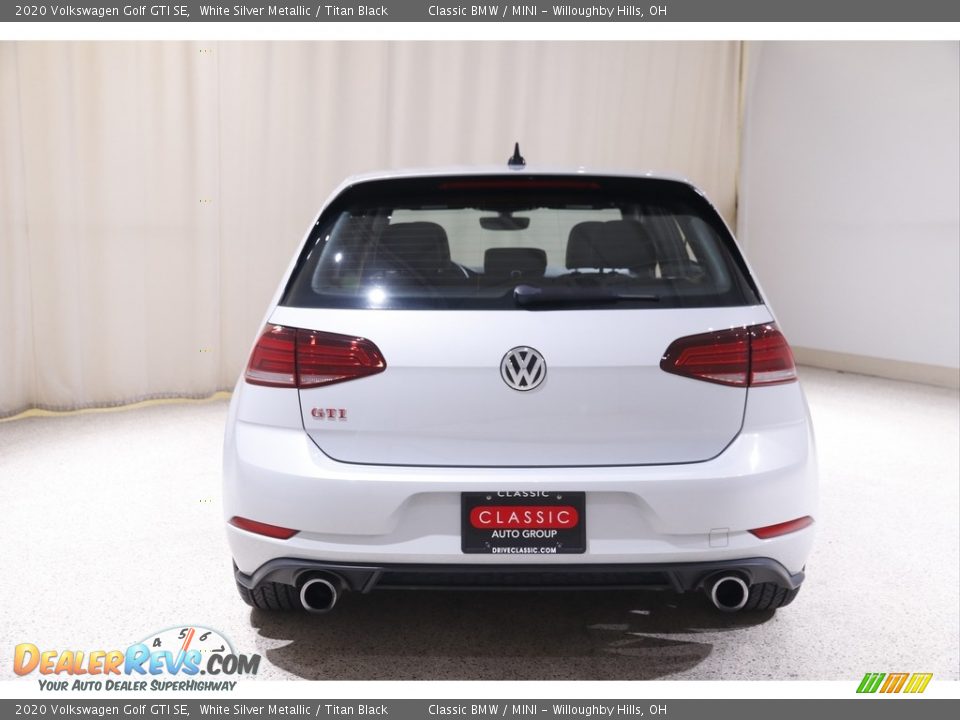 2020 Volkswagen Golf GTI SE White Silver Metallic / Titan Black Photo #16