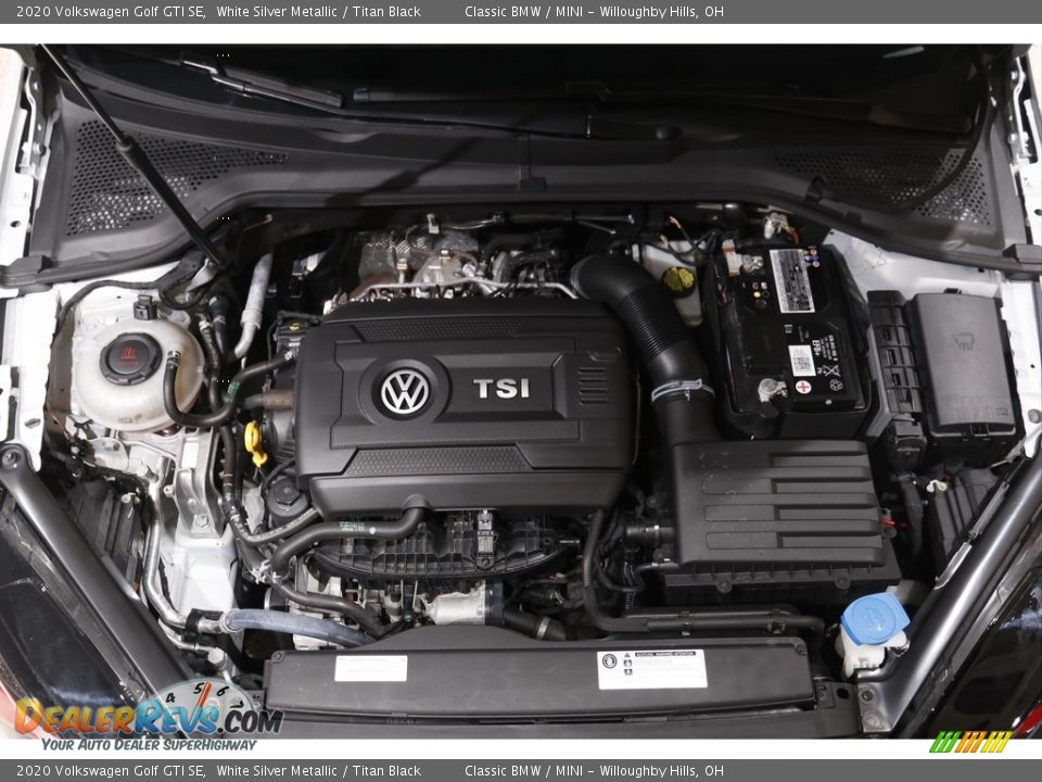 2020 Volkswagen Golf GTI SE White Silver Metallic / Titan Black Photo #17