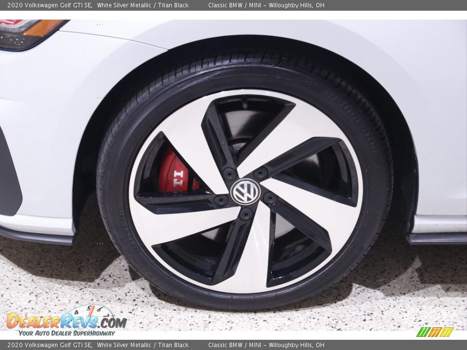 2020 Volkswagen Golf GTI SE White Silver Metallic / Titan Black Photo #18