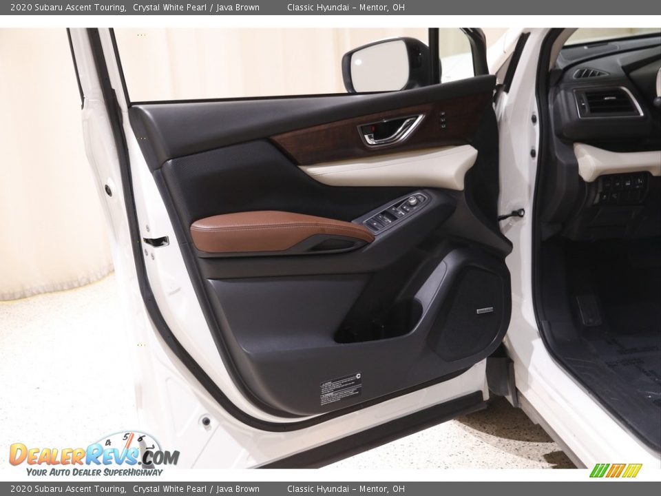 2020 Subaru Ascent Touring Crystal White Pearl / Java Brown Photo #4