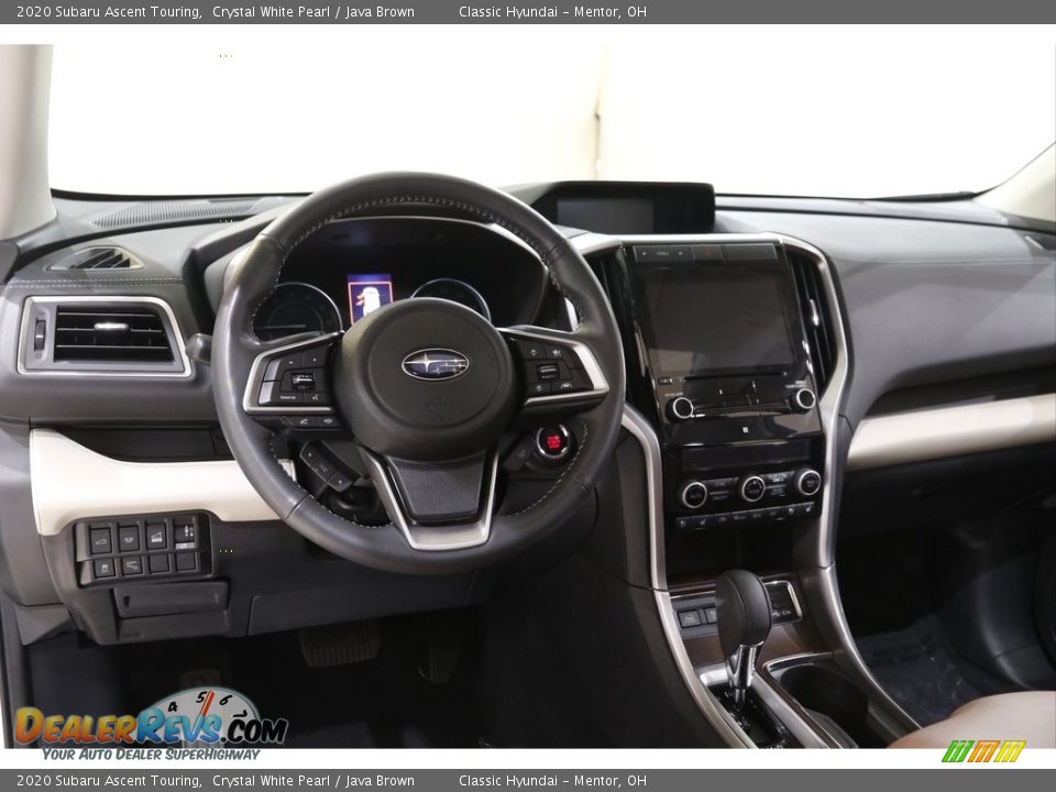 2020 Subaru Ascent Touring Crystal White Pearl / Java Brown Photo #6