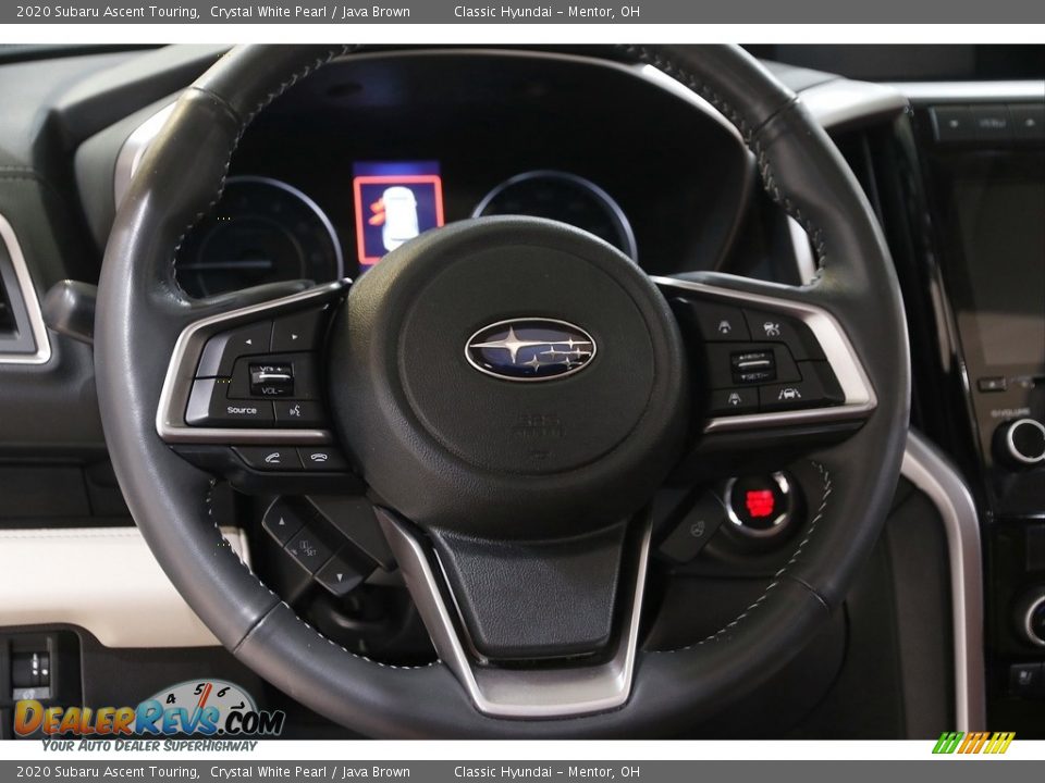 2020 Subaru Ascent Touring Crystal White Pearl / Java Brown Photo #7