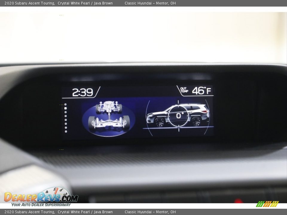 2020 Subaru Ascent Touring Crystal White Pearl / Java Brown Photo #11