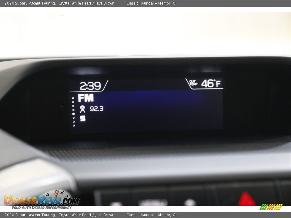 2020 Subaru Ascent Touring Crystal White Pearl / Java Brown Photo #13