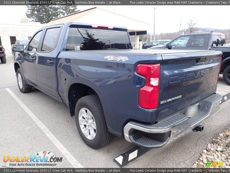 2021 Chevrolet Silverado 1500 LT Crew Cab 4x4 Northsky Blue Metallic / Jet Black Photo #3