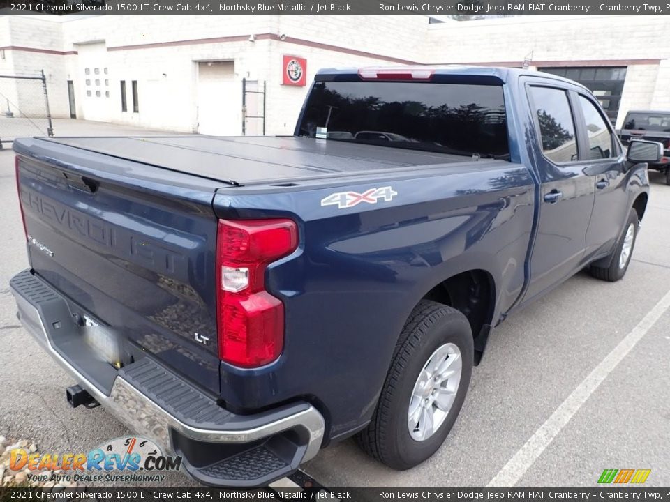 2021 Chevrolet Silverado 1500 LT Crew Cab 4x4 Northsky Blue Metallic / Jet Black Photo #4