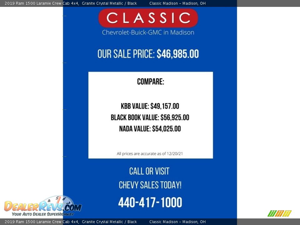 2019 Ram 1500 Laramie Crew Cab 4x4 Granite Crystal Metallic / Black Photo #2