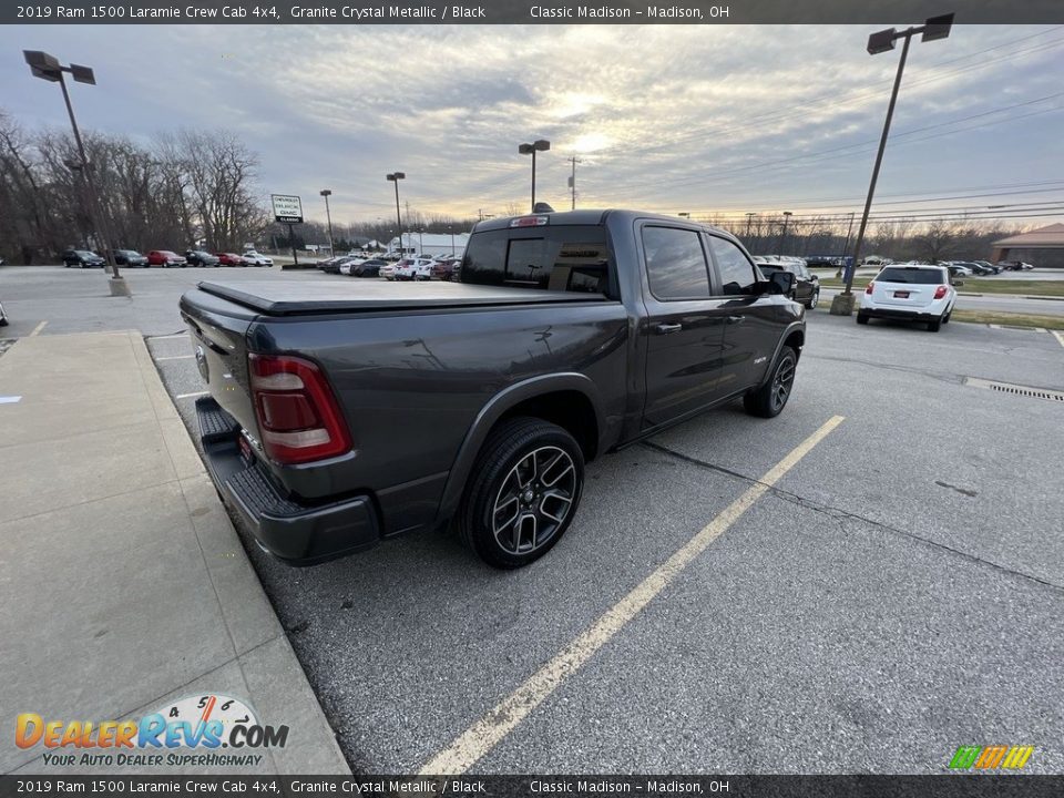 2019 Ram 1500 Laramie Crew Cab 4x4 Granite Crystal Metallic / Black Photo #4