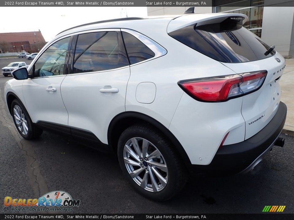 2022 Ford Escape Titanium 4WD Star White Metallic / Ebony/Sandstone Photo #3