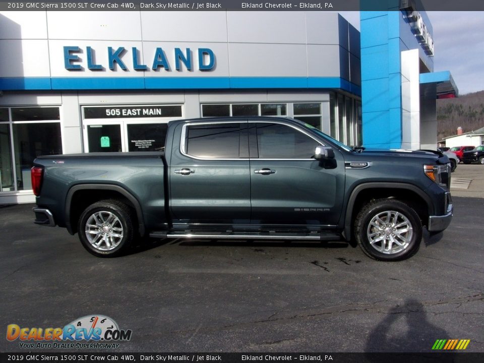 2019 GMC Sierra 1500 SLT Crew Cab 4WD Dark Sky Metallic / Jet Black Photo #2