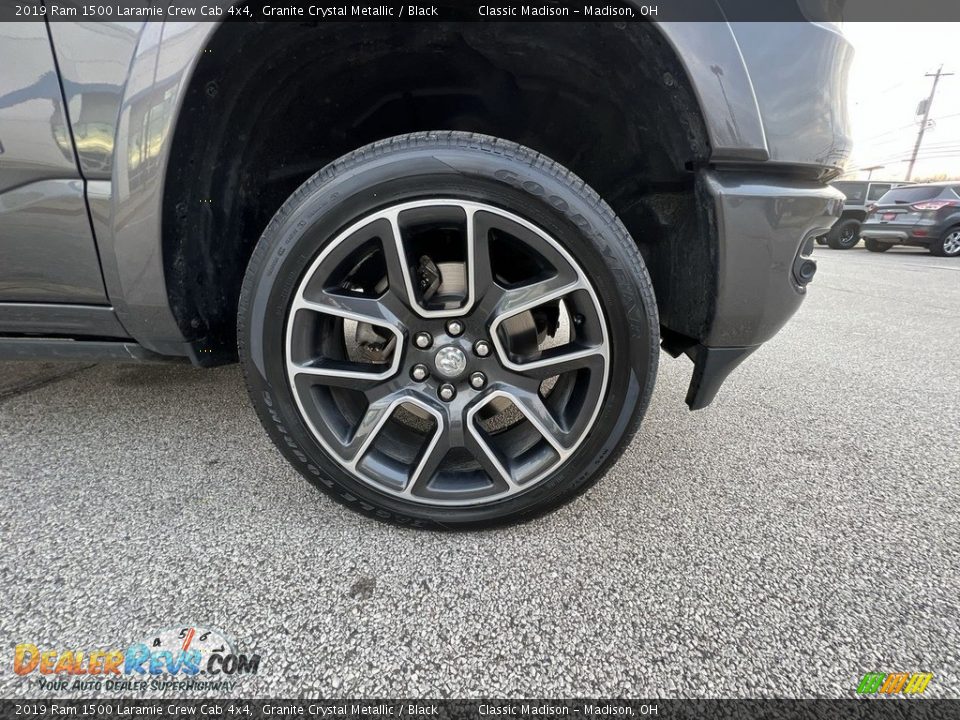 2019 Ram 1500 Laramie Crew Cab 4x4 Granite Crystal Metallic / Black Photo #6
