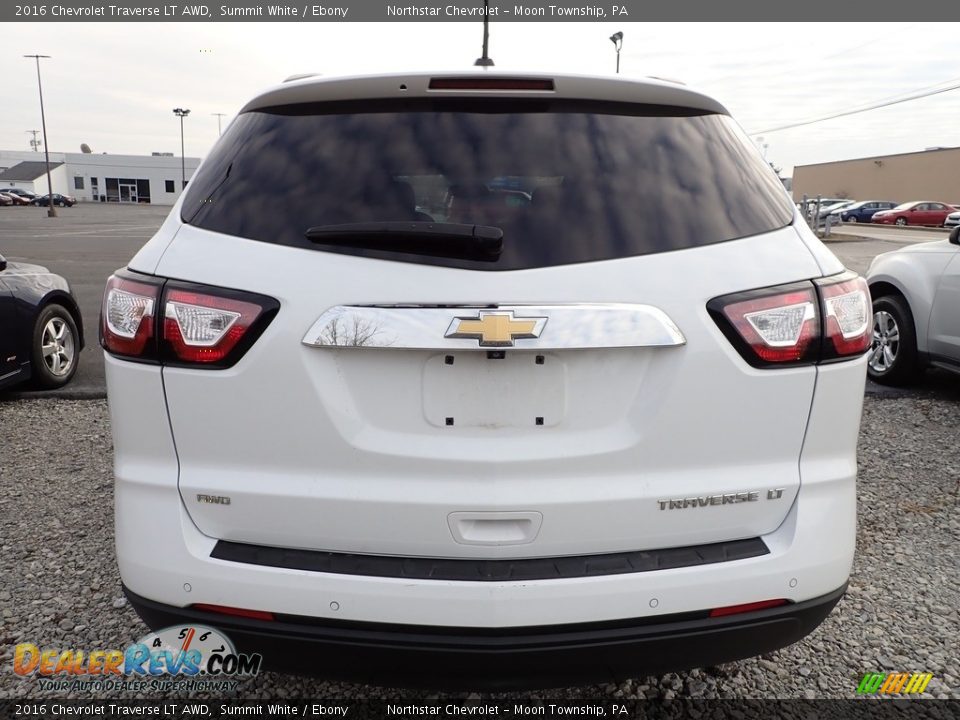 2016 Chevrolet Traverse LT AWD Summit White / Ebony Photo #3