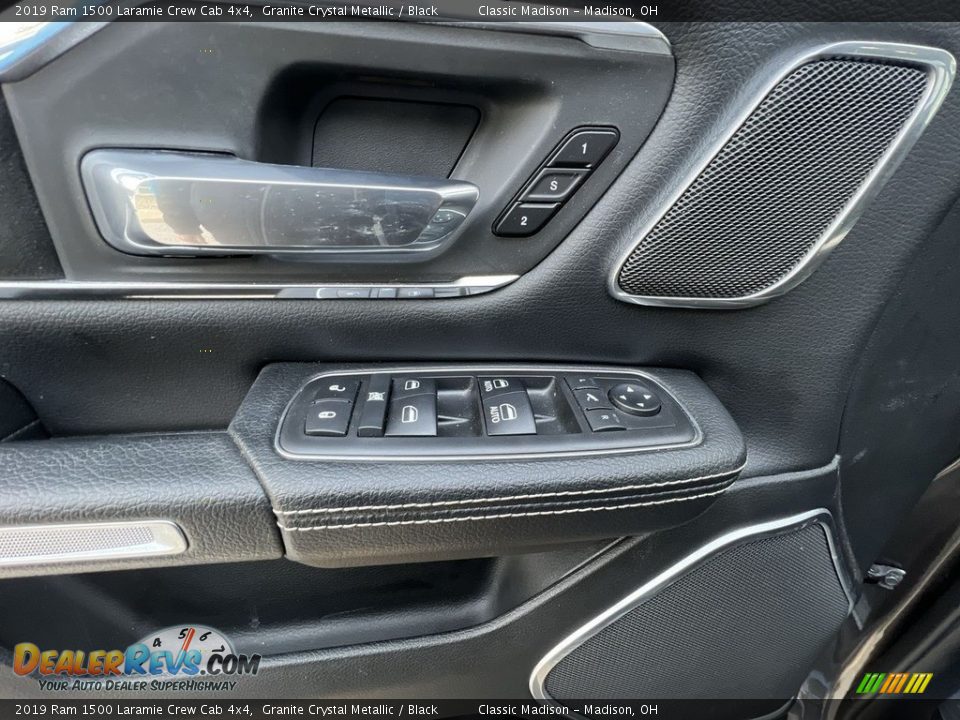 2019 Ram 1500 Laramie Crew Cab 4x4 Granite Crystal Metallic / Black Photo #9