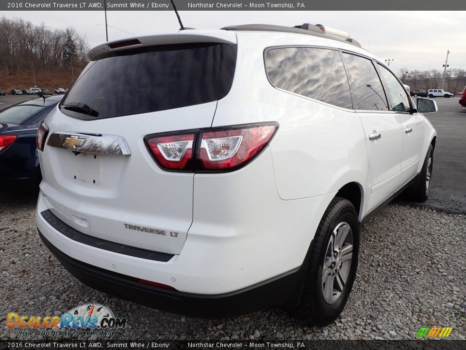 2016 Chevrolet Traverse LT AWD Summit White / Ebony Photo #5