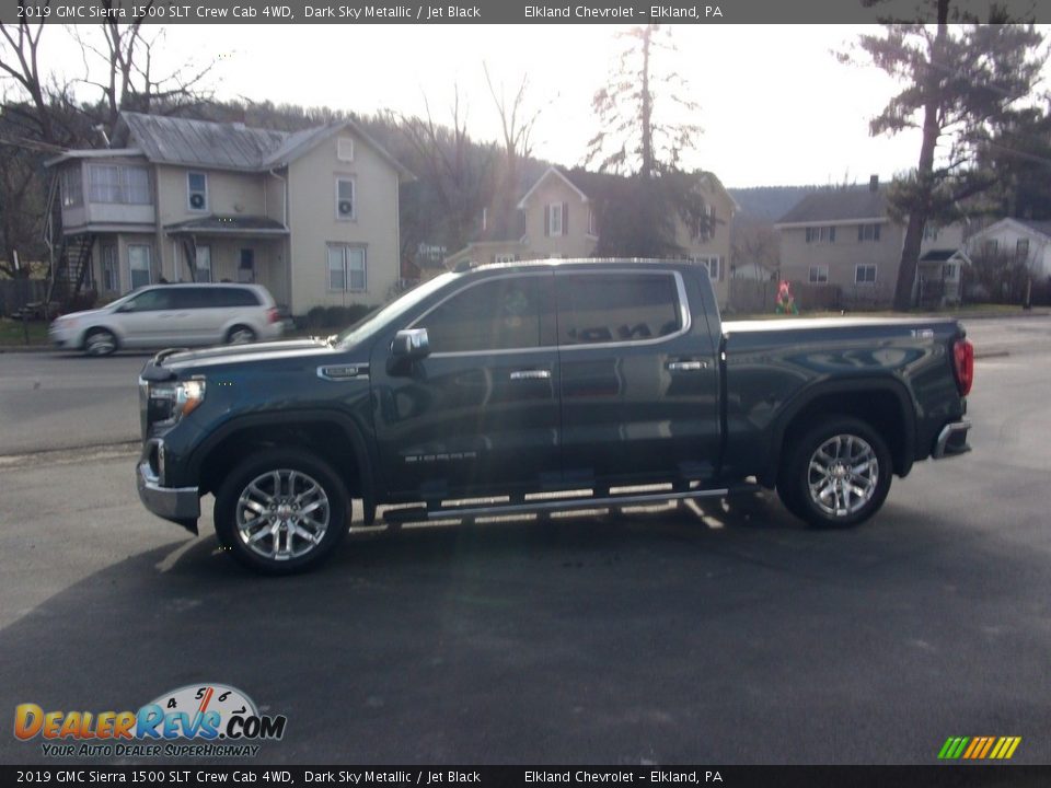 2019 GMC Sierra 1500 SLT Crew Cab 4WD Dark Sky Metallic / Jet Black Photo #6