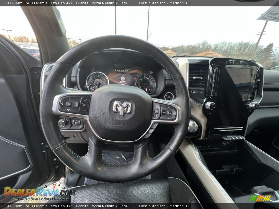 2019 Ram 1500 Laramie Crew Cab 4x4 Granite Crystal Metallic / Black Photo #10
