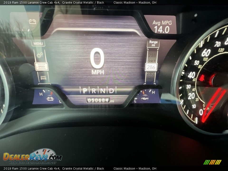 2019 Ram 1500 Laramie Crew Cab 4x4 Granite Crystal Metallic / Black Photo #11