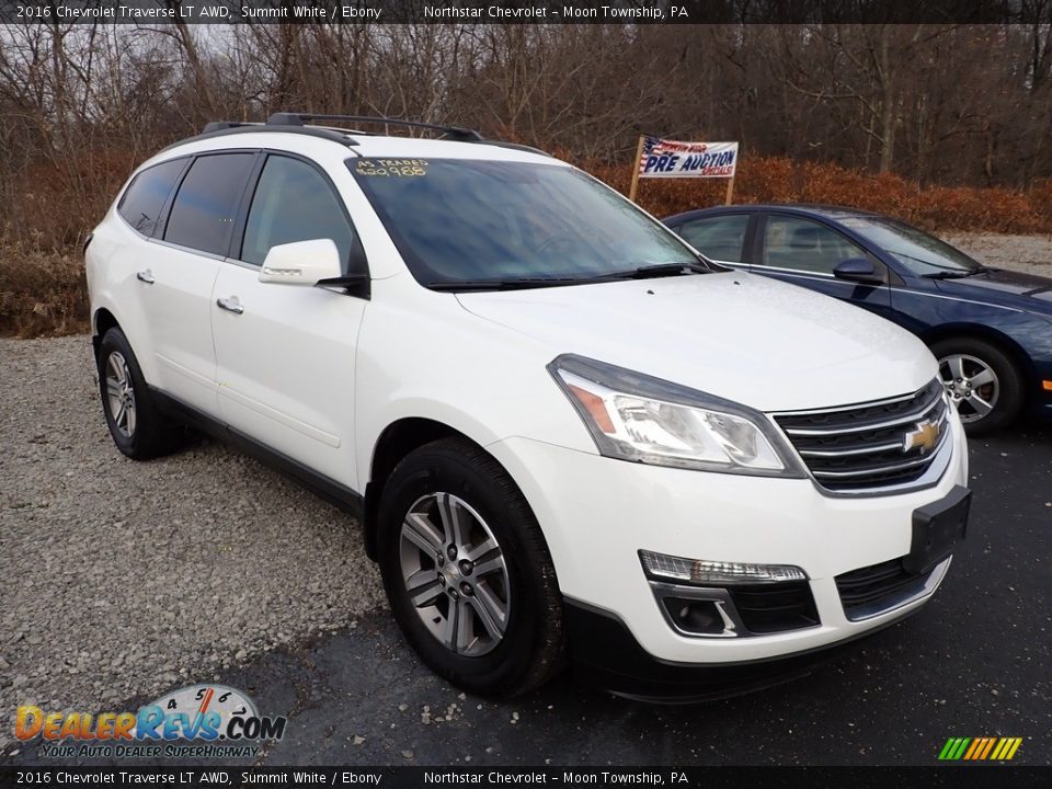 2016 Chevrolet Traverse LT AWD Summit White / Ebony Photo #6