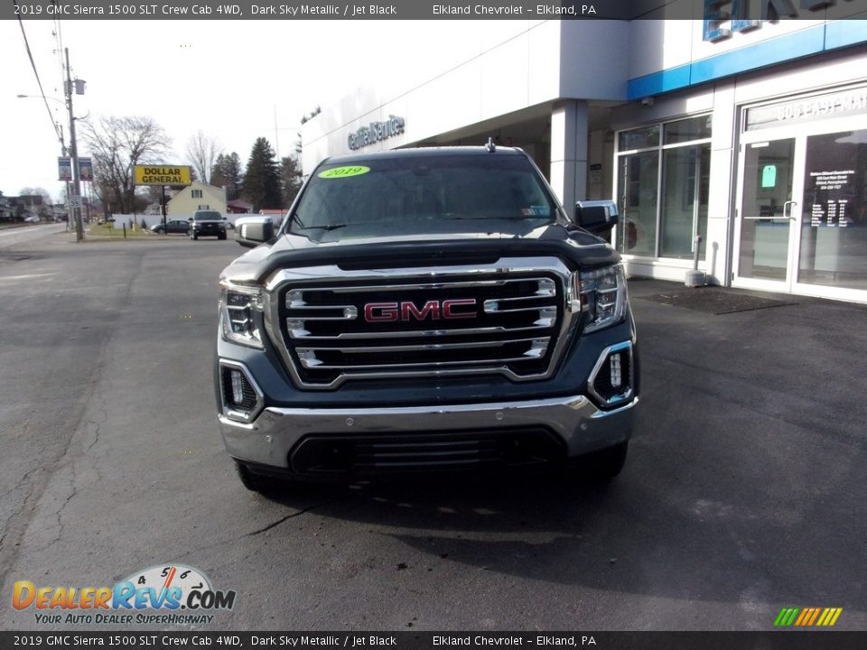 2019 GMC Sierra 1500 SLT Crew Cab 4WD Dark Sky Metallic / Jet Black Photo #8