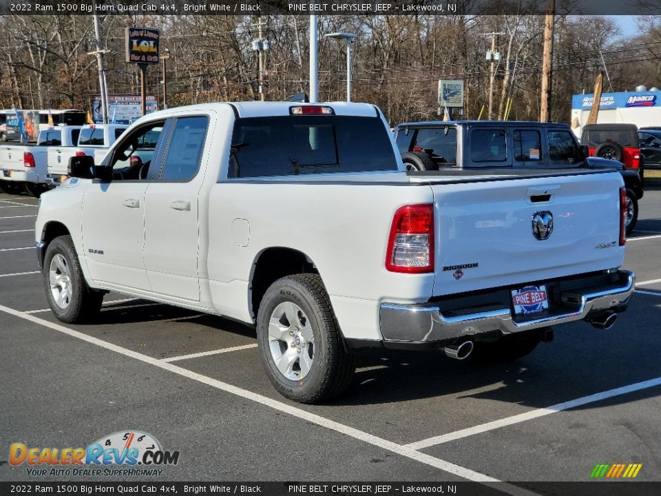 2022 Ram 1500 Big Horn Quad Cab 4x4 Bright White / Black Photo #6