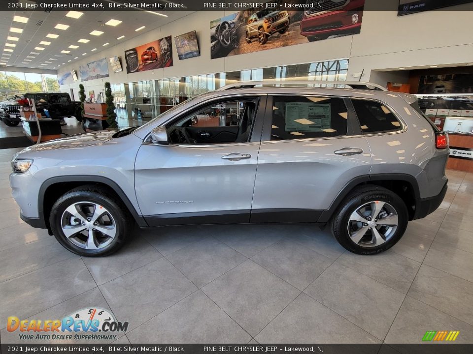 2021 Jeep Cherokee Limited 4x4 Billet Silver Metallic / Black Photo #4