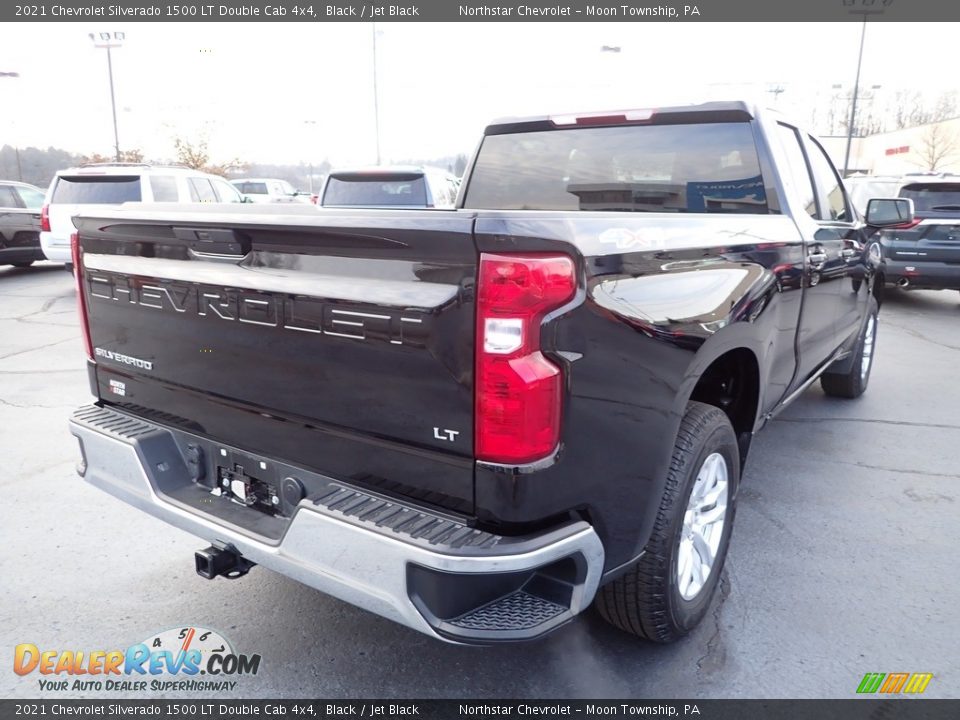 2021 Chevrolet Silverado 1500 LT Double Cab 4x4 Black / Jet Black Photo #5