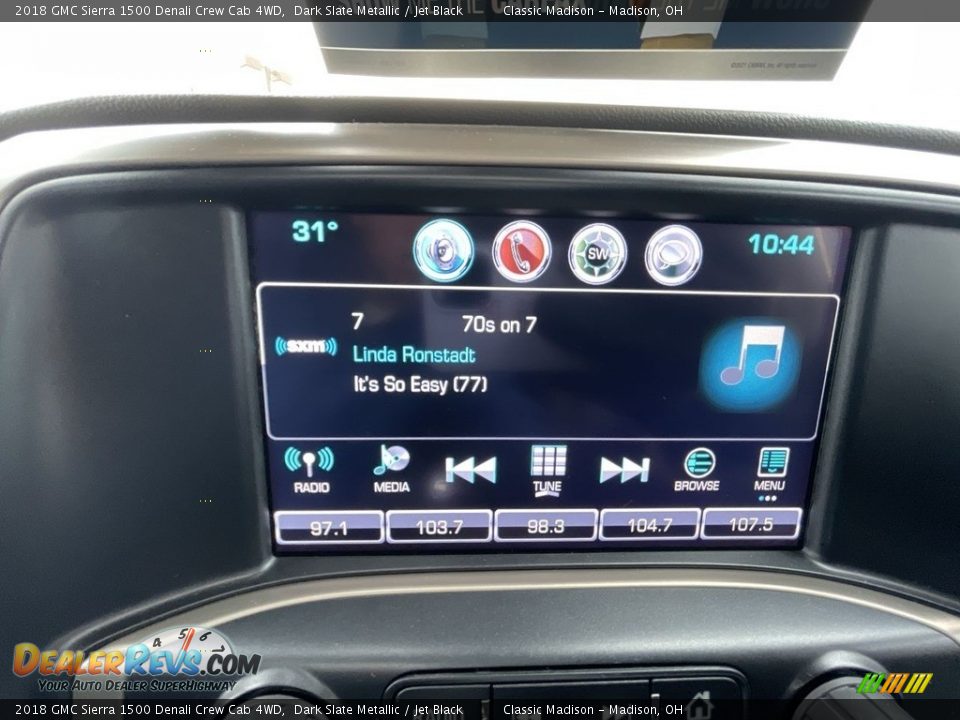 2018 GMC Sierra 1500 Denali Crew Cab 4WD Dark Slate Metallic / Jet Black Photo #9