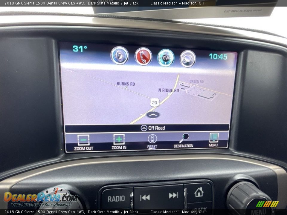 2018 GMC Sierra 1500 Denali Crew Cab 4WD Dark Slate Metallic / Jet Black Photo #11