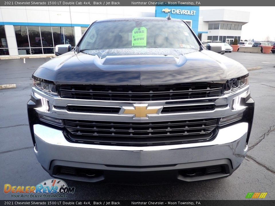 2021 Chevrolet Silverado 1500 LT Double Cab 4x4 Black / Jet Black Photo #8