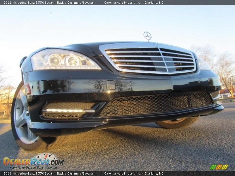 2011 Mercedes-Benz S 550 Sedan Black / Cashmere/Savanah Photo #2