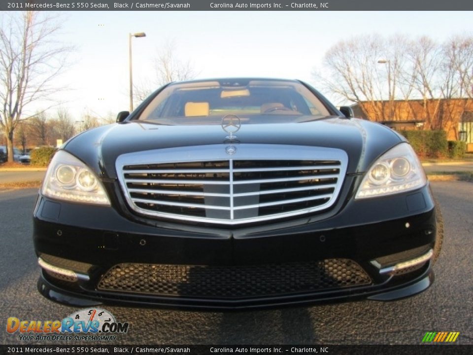 2011 Mercedes-Benz S 550 Sedan Black / Cashmere/Savanah Photo #4