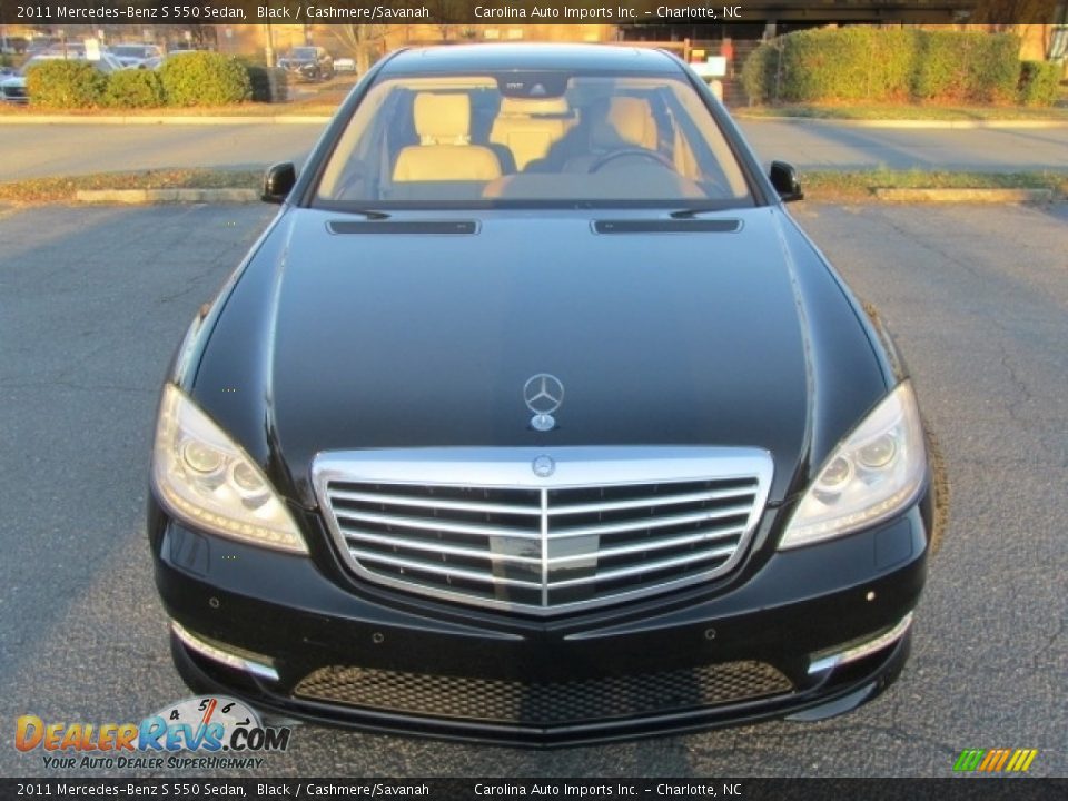 2011 Mercedes-Benz S 550 Sedan Black / Cashmere/Savanah Photo #5