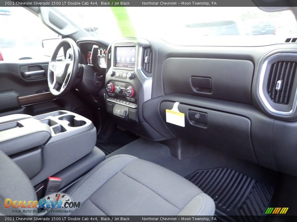 2021 Chevrolet Silverado 1500 LT Double Cab 4x4 Black / Jet Black Photo #11